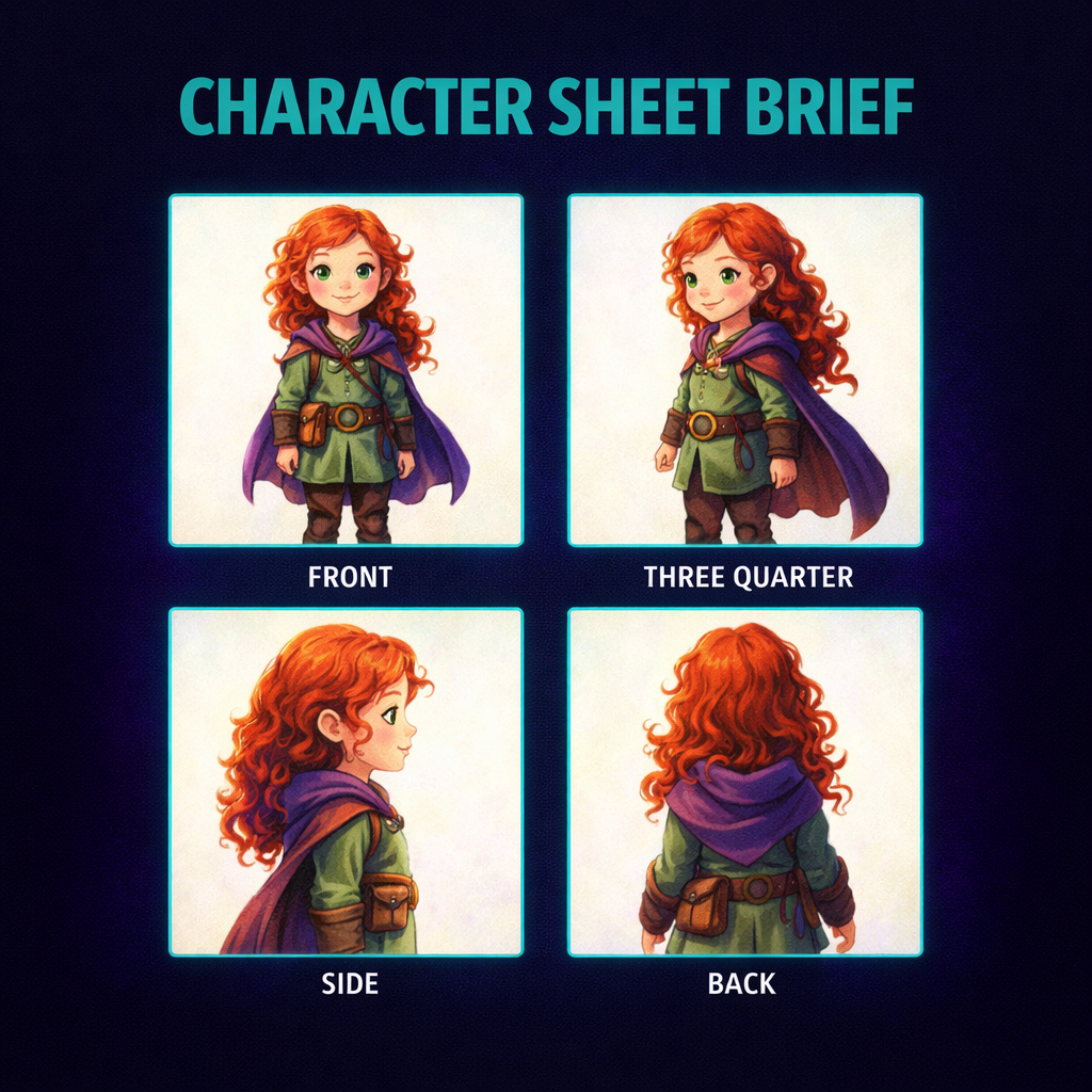 AI Character Prompt Builder with CREF for MidJourney, Ideogram & Character Design