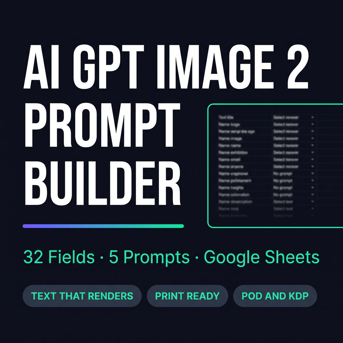 ChatGPT GPT Image 2 prompt template for subject, lettering and composition