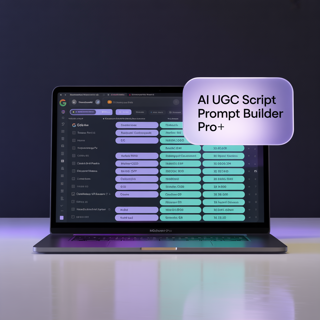 AI UGC Script Builder for Video Ads, Hooks, Voiceovers & B-Roll