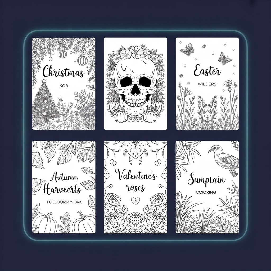 AI KDP Interior Prompt Builder for Coloring Books, Journals, Planners & Low Content Books