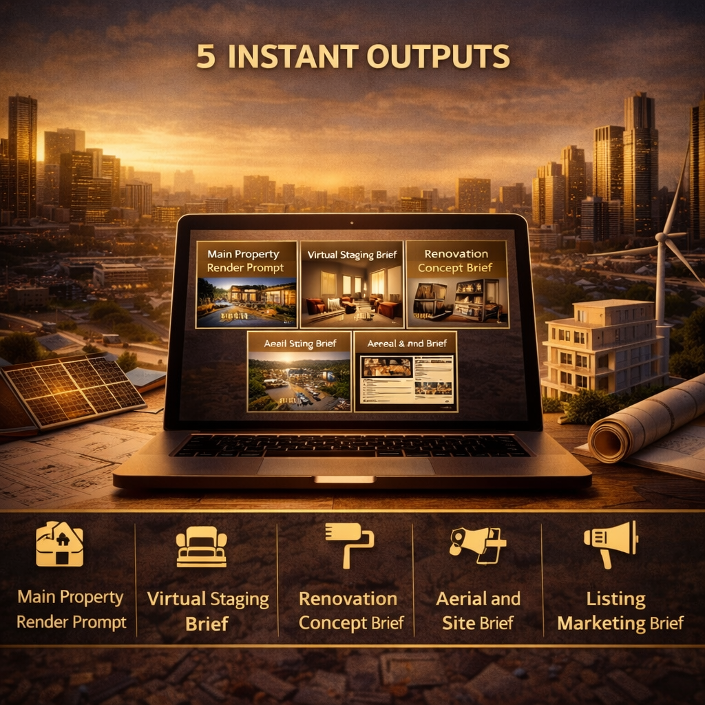 AI Real Estate Prompt Builder | MidJourney PromeAI