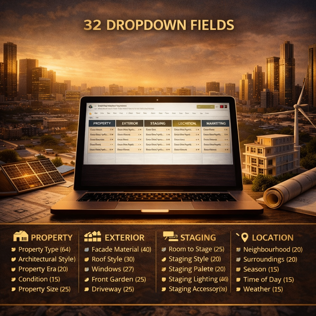 AI Real Estate Prompt Builder | MidJourney PromeAI