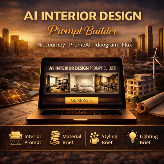AI Interior Design Prompt Builder | MidJourney PromeAI