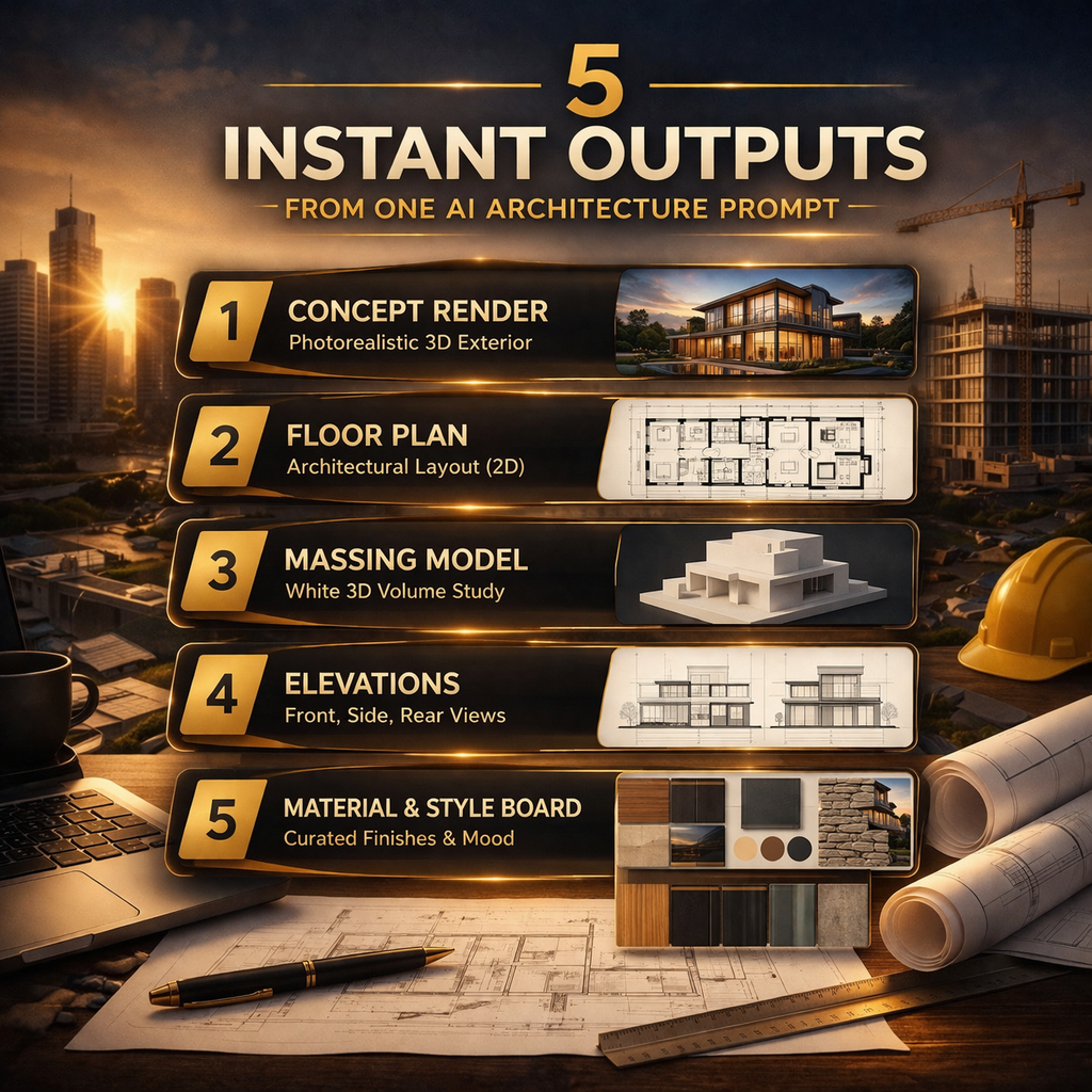 AI Architecture Prompt Builder | Forma TestFit PromeAI Veras