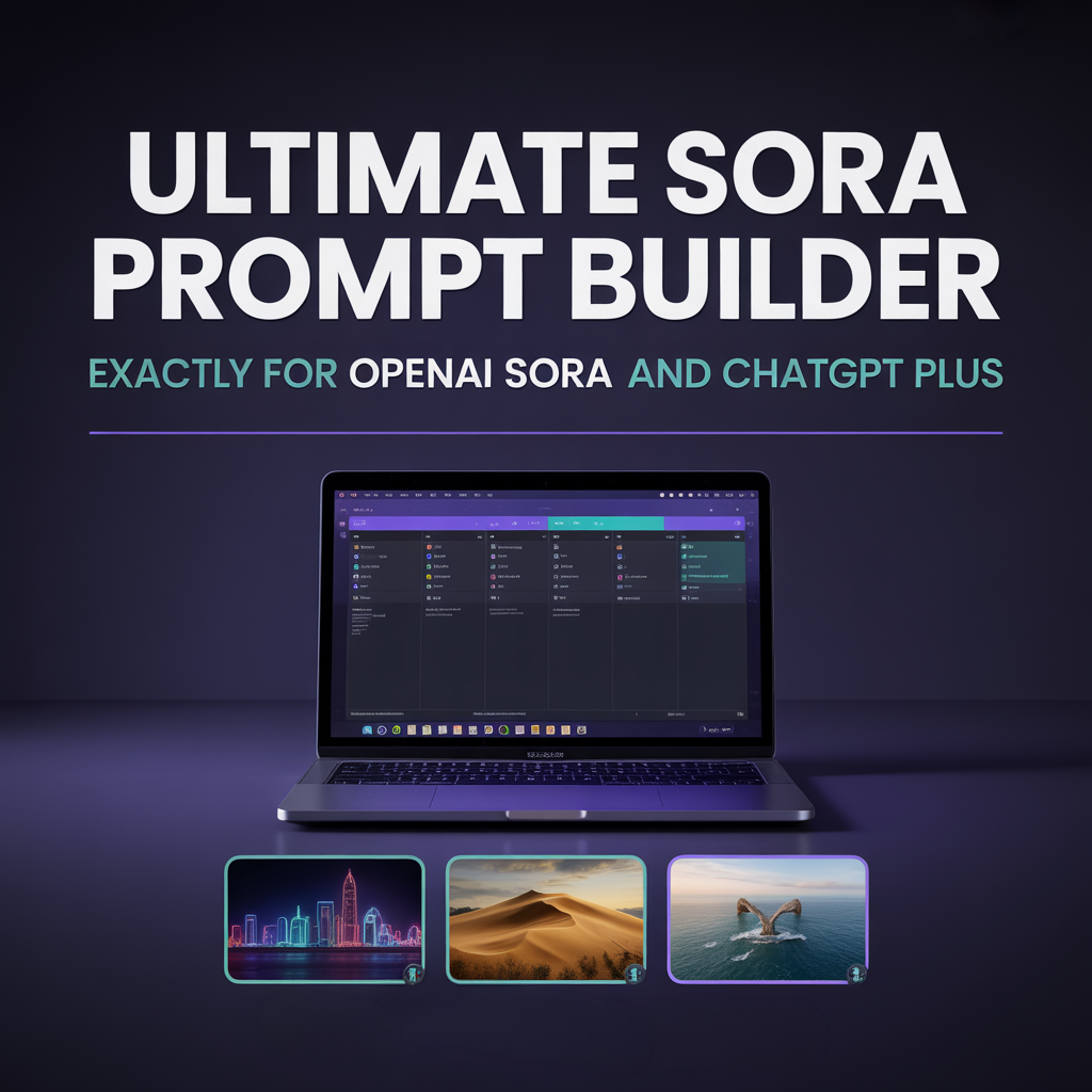 AI Sora Prompt Builder for Cinematic Video Prompts, Storyboards & Camera Movement